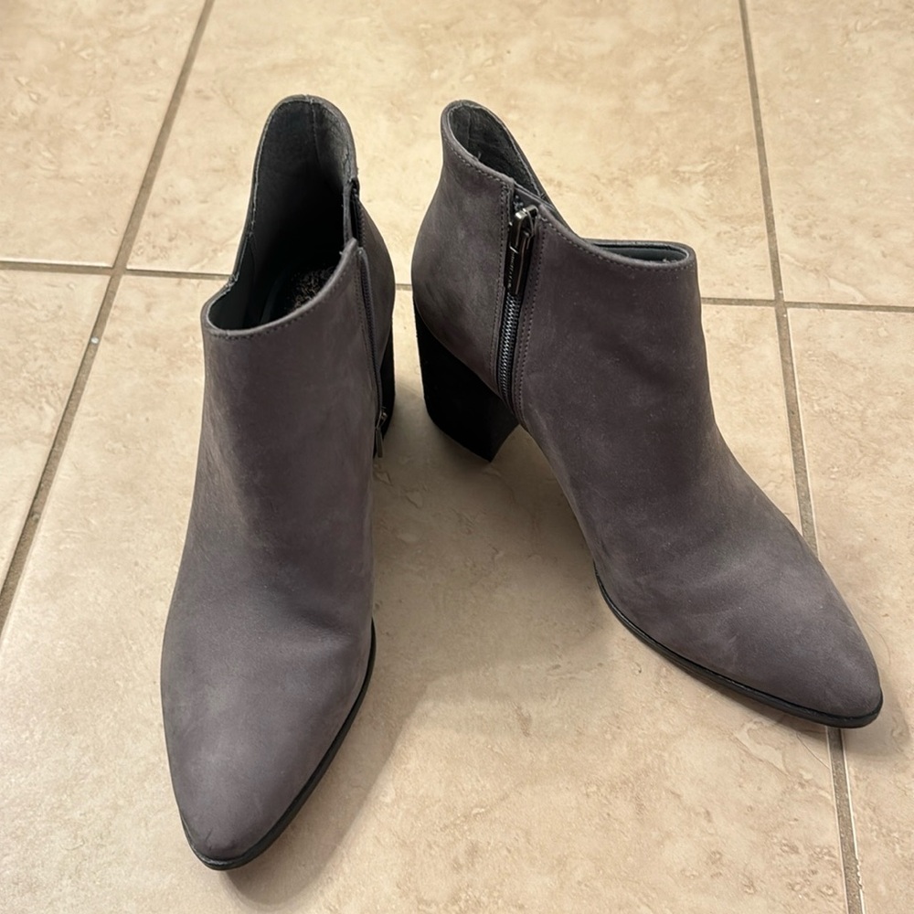 Vince Camuto grey suede boots